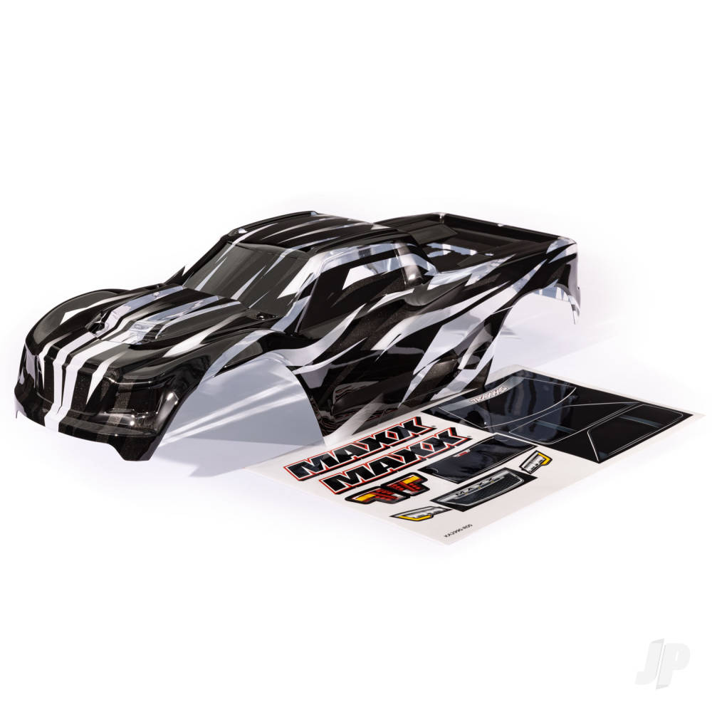Traxxas Body, Maxx, ProGraphix (graphics are printed, requires paint & final colour application)/ decal sheet (fits Maxx with extended chassis (352mm wheelbase))