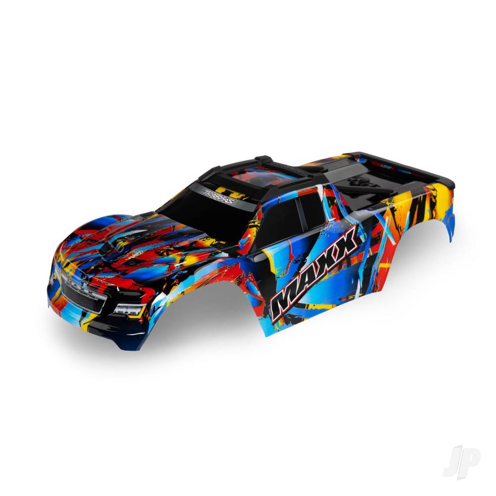 traxxas-body-maxx-rock-n-roll-painted-decals-applied-fits-maxx-with-extended-chassis-352mm-wheelbase