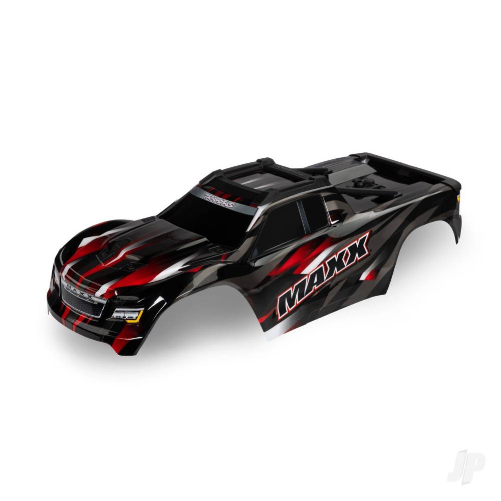 Traxxas Body, Maxx, Red (painted, decals applied) (fits Maxx with extended chassis (352mm wheelbase))