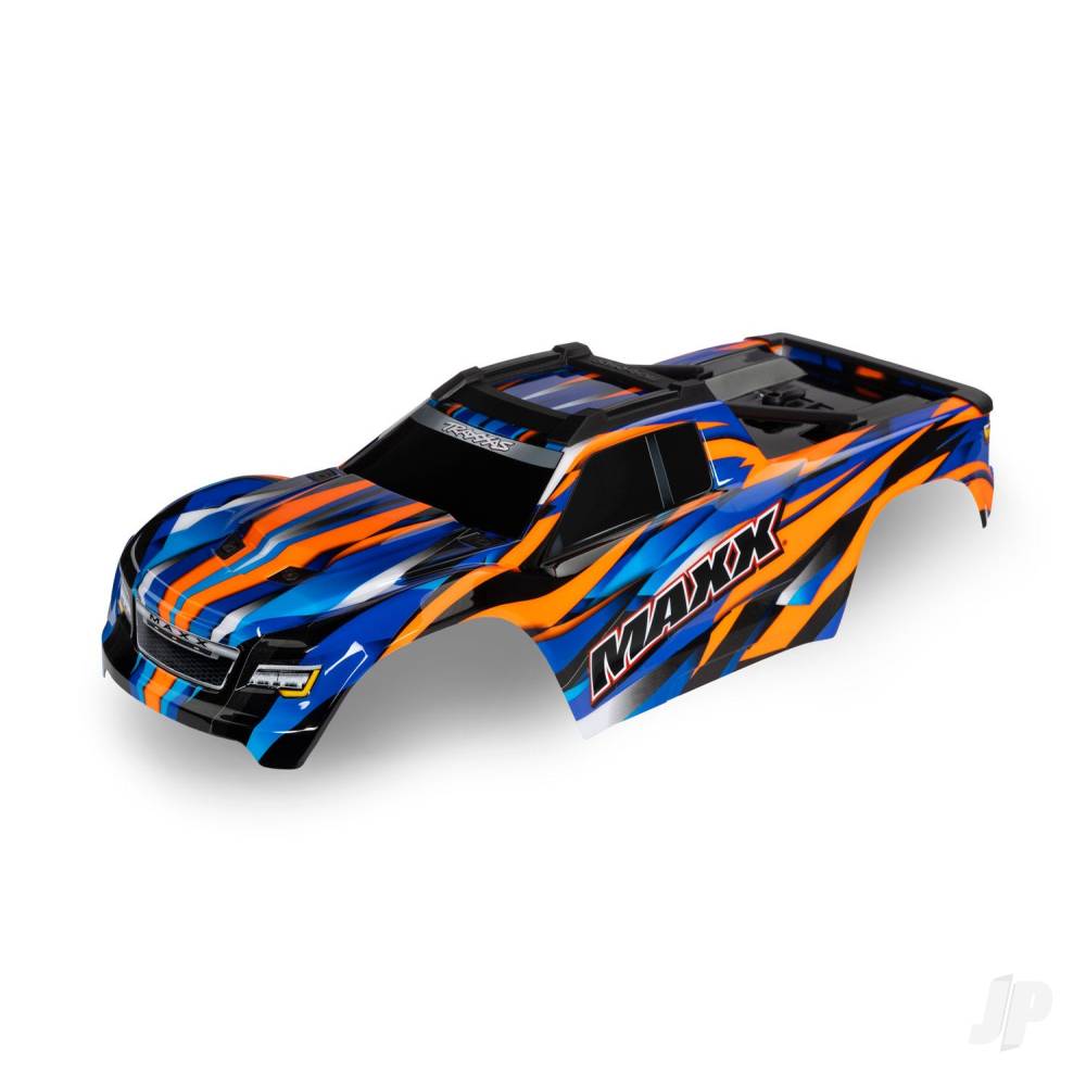 traxxas-body-maxx-orange-painted-decals-applied-fits-maxx-with-extended-chassis-352mm-wheelbase
