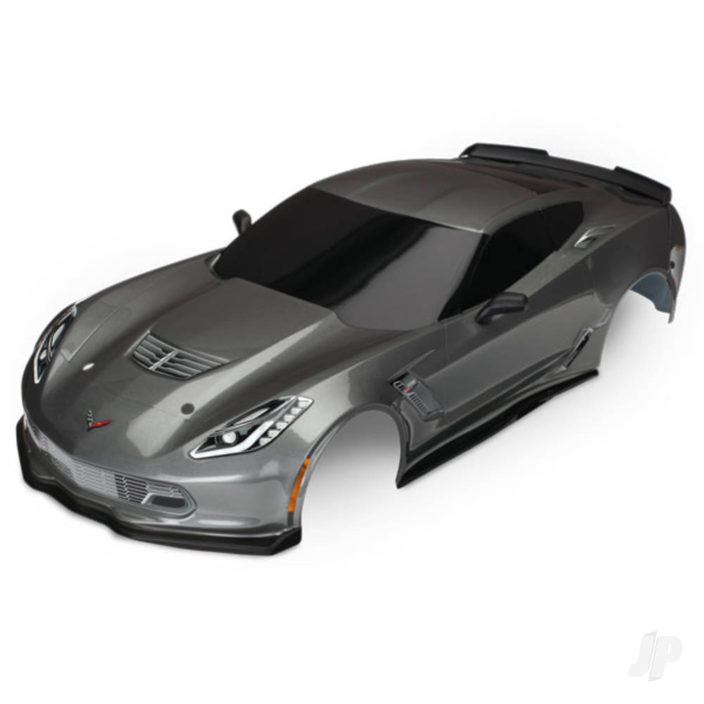 Traxxas Body, Chevrolet Corvette Z06, Graphite (painted, decals applied)