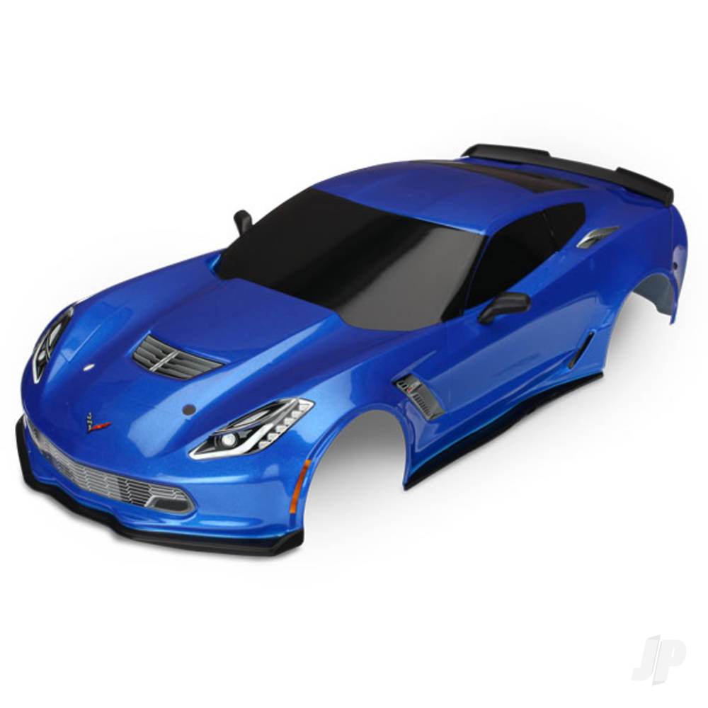 Traxxas Body, Chevrolet Corvette Z06, Blue (painted, decals applied)