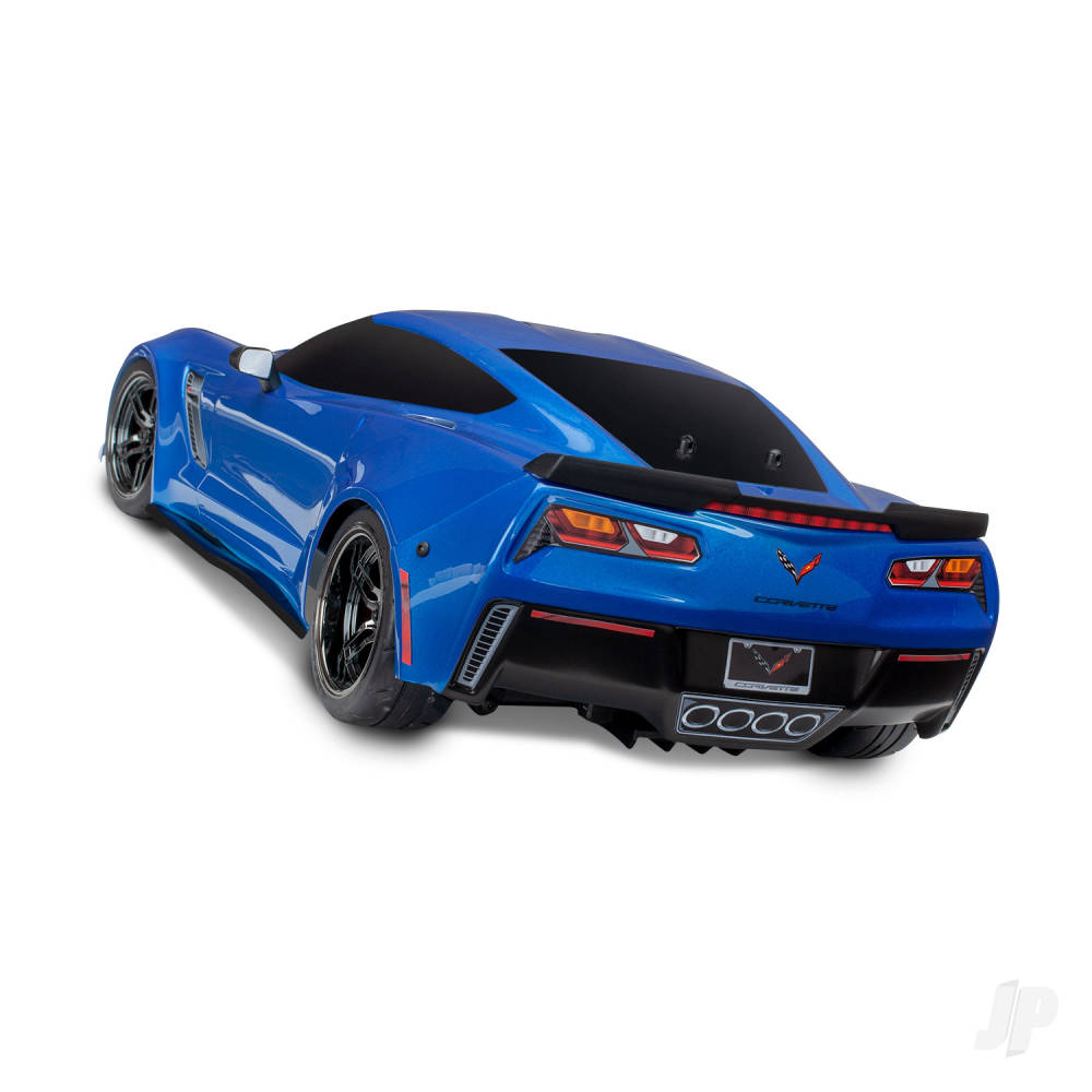 Traxxas Body, Chevrolet Corvette Z06, Blue (painted, decals applied)-2