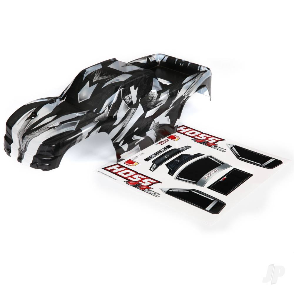 traxxas-body-hoss-4x4-prographix-graphics-are-printed-requires-paint-final-colour-application-window-grille-lights-decal-sheet