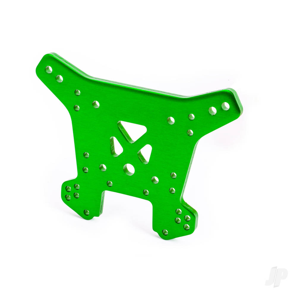 traxxas-shock-tower-rear-6061-t6-aluminium-green-anodised