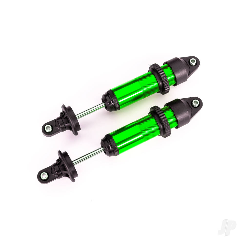 traxxas-shocks-gtx-medium-aluminium-green-anodised-fully-assembled-without-springs-2-pcs