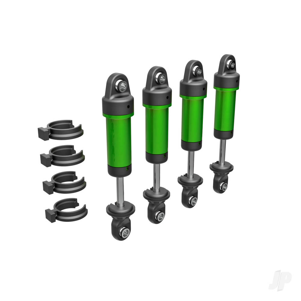 Traxxas Shocks, GTM, 6061-T6 aluminium (Green-anodised) (fully assembled without springs) (4 pcs)