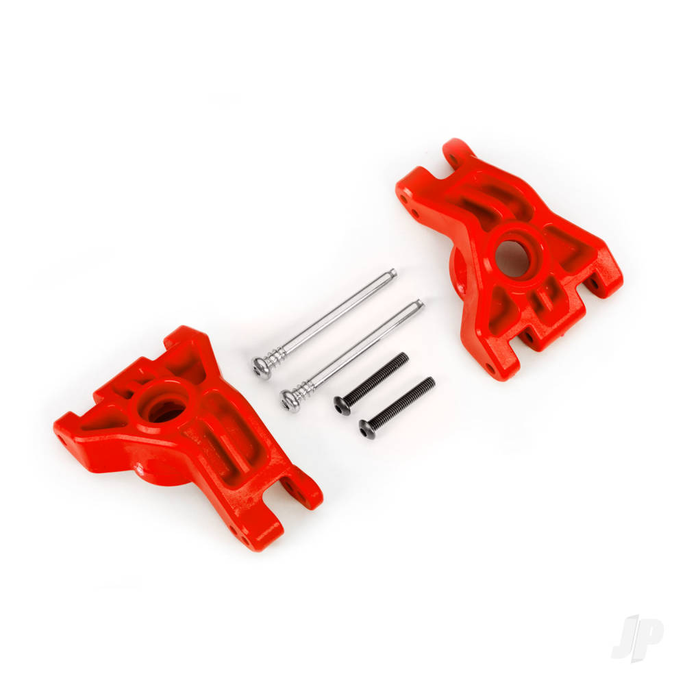 traxxas-carriers-stub-axle-rear-extreme-heavy-duty-red-left-right-3x41mm-hinge-pins-2-3x20mm-bcs-2-for-use-with-9080-upgrade-kit