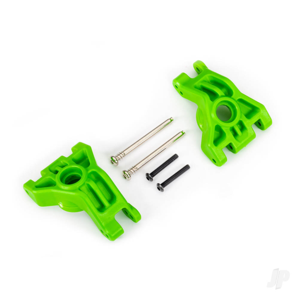 traxxas-carriers-stub-axle-rear-extreme-heavy-duty-green-left-right-3x41mm-hinge-pins-2-3x20mm-bcs-2-for-use-with-9080-upgrade-kit