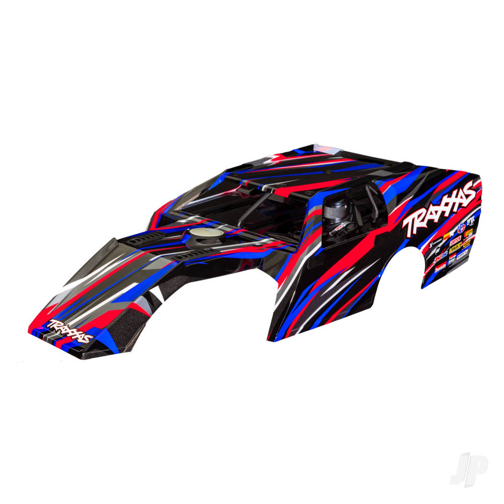 traxxas-body-slash-modified-red-painted-decals-applied-assembled-with-front-rear-body-mounts-and-body-support-for-clipless-mounting