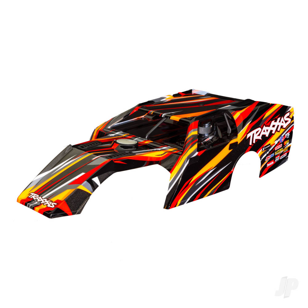 traxxas-body-slash-modified-orange-painted-decals-applied-assembled-with-front-rear-body-mounts-and-body-support-for-clipless-mounting