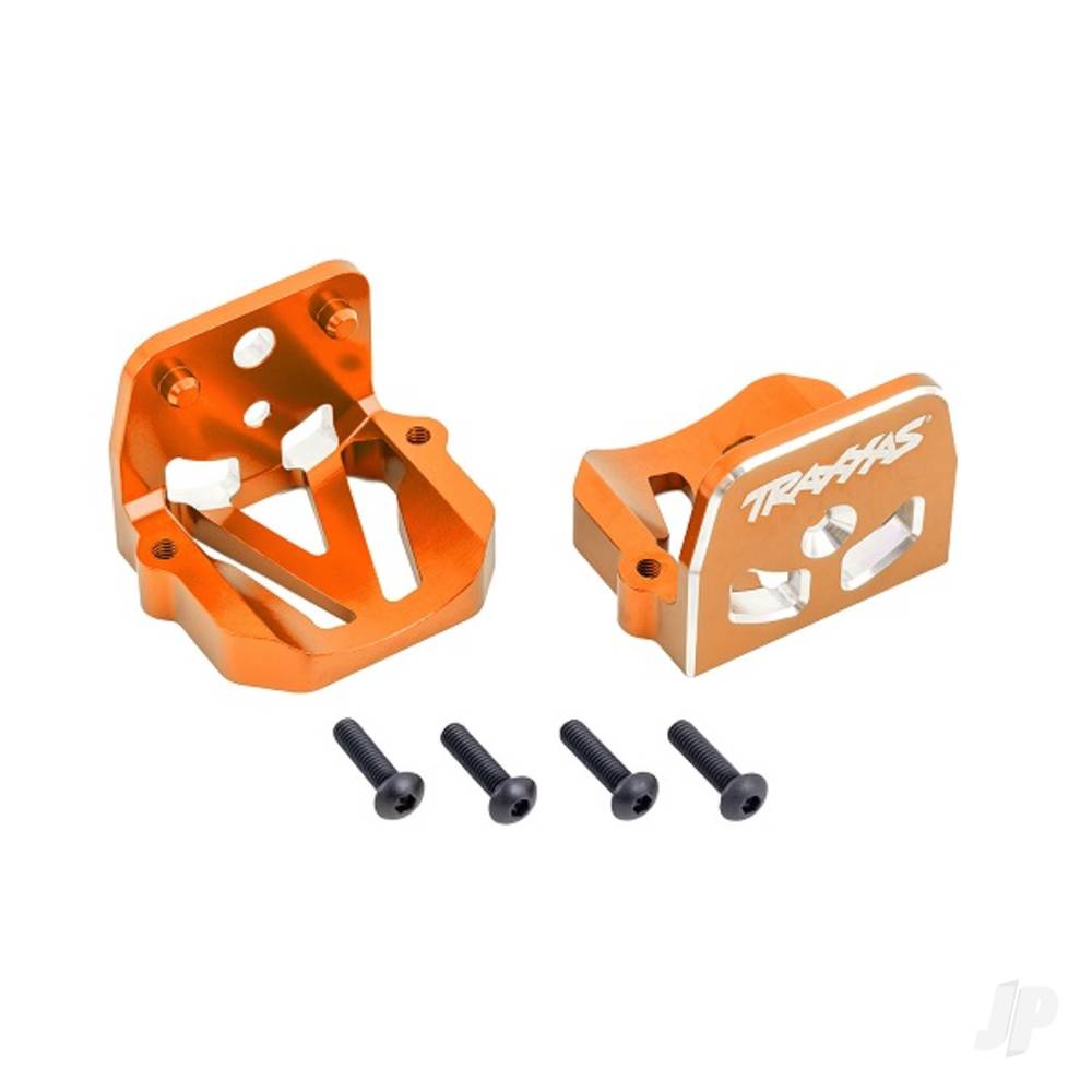 traxxas-motor-mounts-6061-t6-aluminium-orange-anodised-front-rear