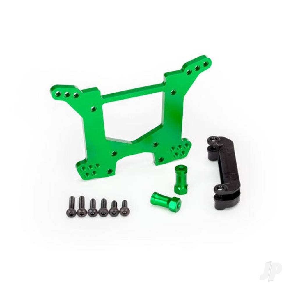 traxxas-shock-tower-rear-7075-t6-aluminium-green-anodised-1pc-body-mount-bracket-1pc