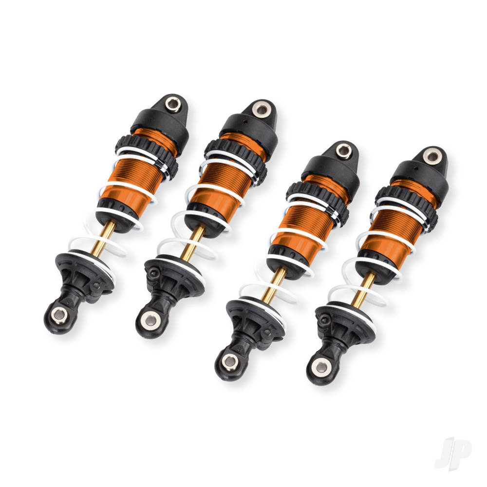 traxxas-shocks-gtr-long-orange-anodised-ptfe-coated-bodies-with-tin-shafts-assembled-with-springs-4-pcs