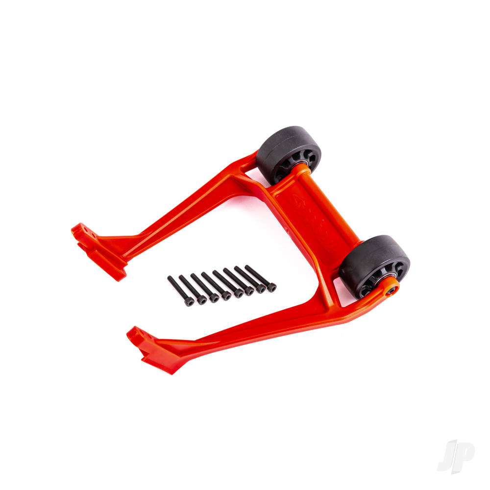 Traxxas Wheelie bar, Red (assembled)/ 3x20 CS (8)