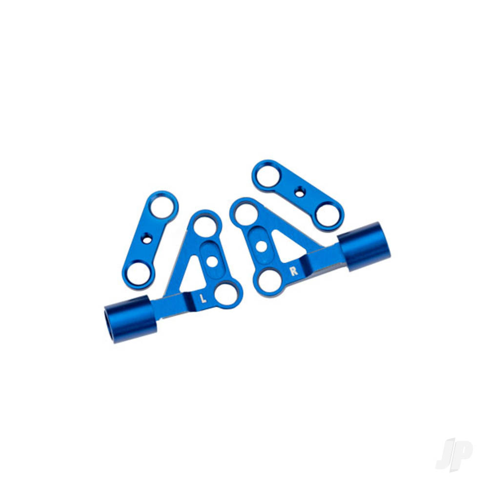 Traxxas Suspension arms, upper, front, 6061-T6 aluminium (Blue-anodised) (left & right) / 2.5x5mm BCS (with threadlock) (2 pcs)