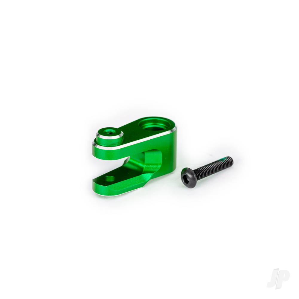 traxxas-servo-horn-steering-6061-t6-aluminium-green-anodised-3x15mm-bcs-with-threadlock-1pc