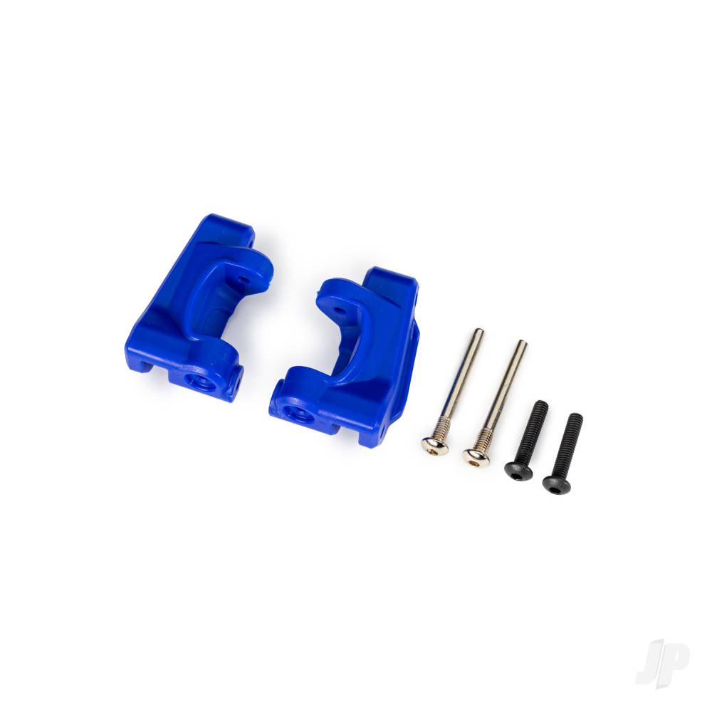 traxxas-caster-blocks-c-hubs-extreme-heavy-duty-blue-left-right-3x26mm-hinge-pins-2-3x15mm-bcs-2-pcs-for-use-with-9180-and-9181-upgrade-kit
