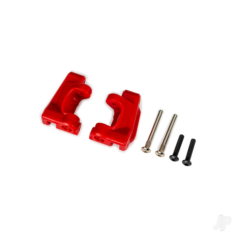 traxxas-caster-blocks-c-hubs-extreme-heavy-duty-red-left-right-3x26mm-hinge-pins-2-3x15mm-bcs-2-pcs-for-use-with-9180-and-9181-upgrade-kit