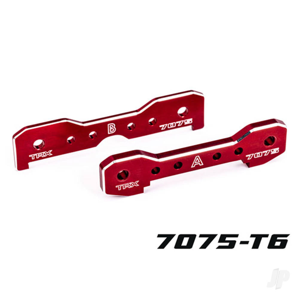 traxxas-tie-bars-front-7075-t6-aluminium-red-anodised-fits-sledge