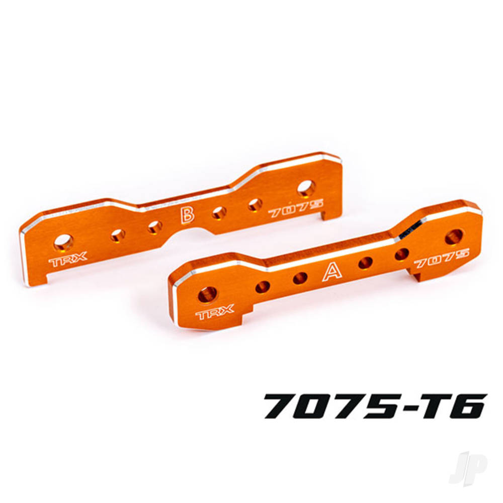 traxxas-tie-bars-front-7075-t6-aluminium-orange-anodised-fits-sledge