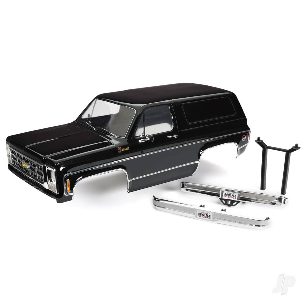 Traxxas Body, Chevrolet Blazer (1979), Complete (Black) (includes grille, side mirrors, door handles, windshield wipers, front & rear bumpers, decals)