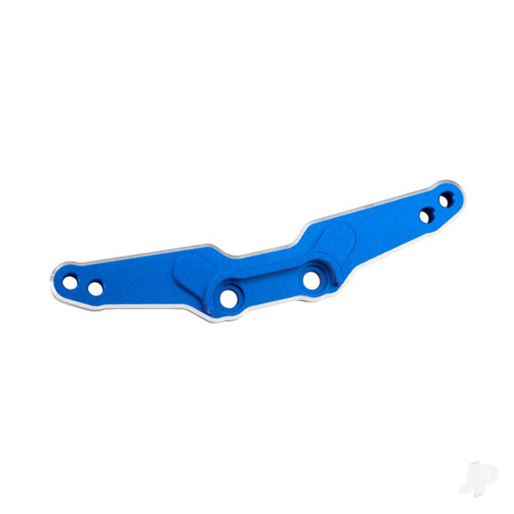 Traxxas Shock tower, rear, 6061-T6 aluminium (Blue-anodised) / 3x15mm BCS (with threadlock) (2 pcs)