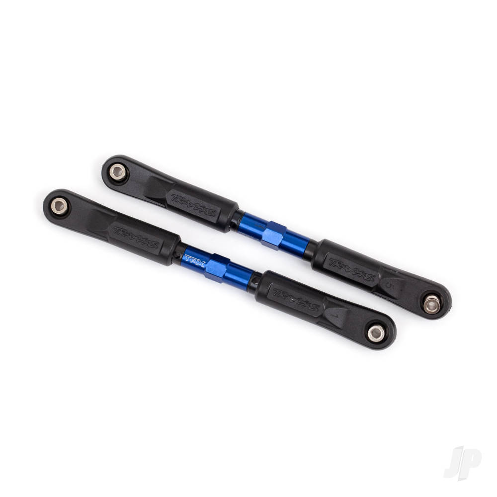 traxxas-camber-links-front-sledge-tubes-blue-anodised-7075-t6-aluminium-stronger-than-titanium-117mm-2-pcs-rod-ends-assembled-with-steel-hollow-balls-4-pcs-aluminium-wrench-8mm-1pc