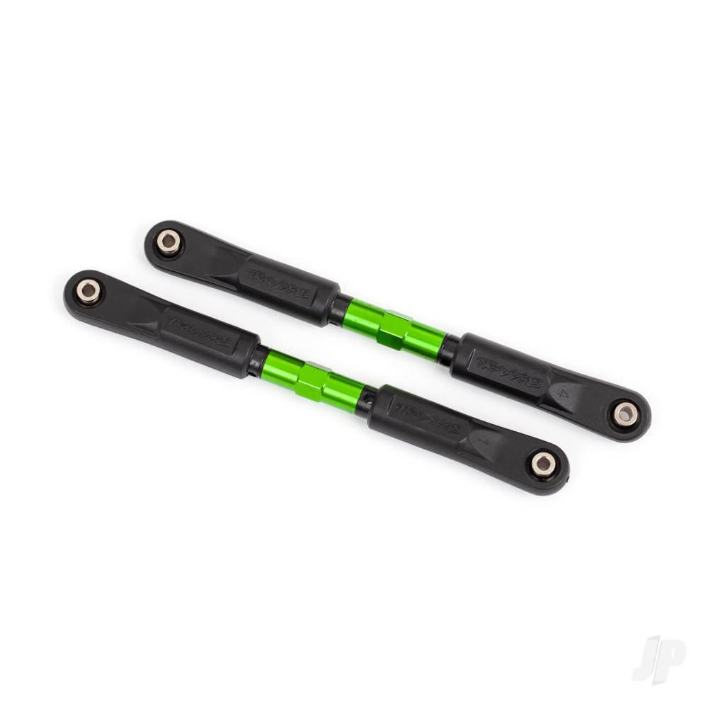 traxxas-camber-links-front-sledge-tubes-green-anodised-7075-t6-aluminium-stronger-than-titanium-117mm-2-pcs-rod-ends-assembled-with-steel-hollow-balls-4-pcs-aluminium-wrench-8mm-1pc