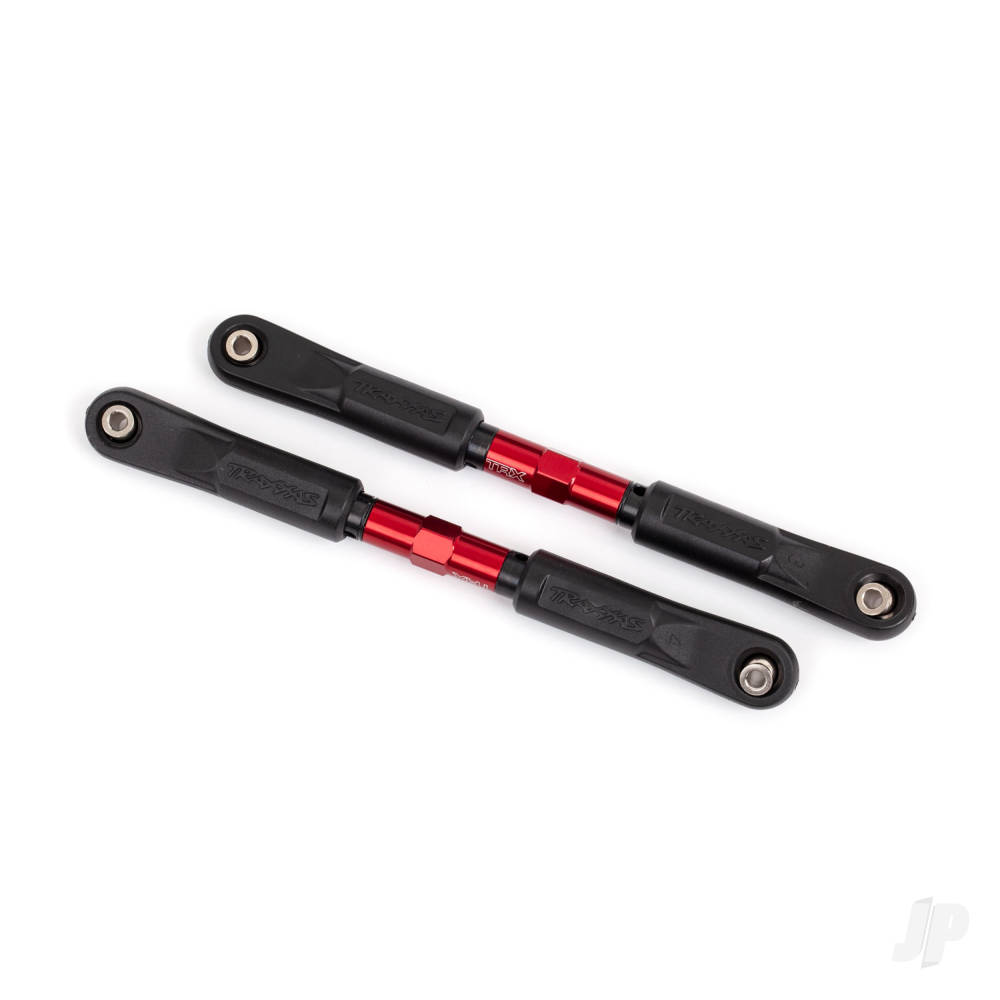 traxxas-camber-links-front-sledge-tubes-red-anodised-7075-t6-aluminium-stronger-than-titanium-117mm-2-pcs-rod-ends-assembled-with-steel-hollow-balls-4-pcs-aluminium-wrench-8mm-1pc