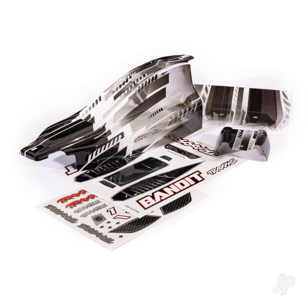 Traxxas Body, Bandit, ProGraphix / wing (graphics are printed, requires paint & final colour application) / decal sheet