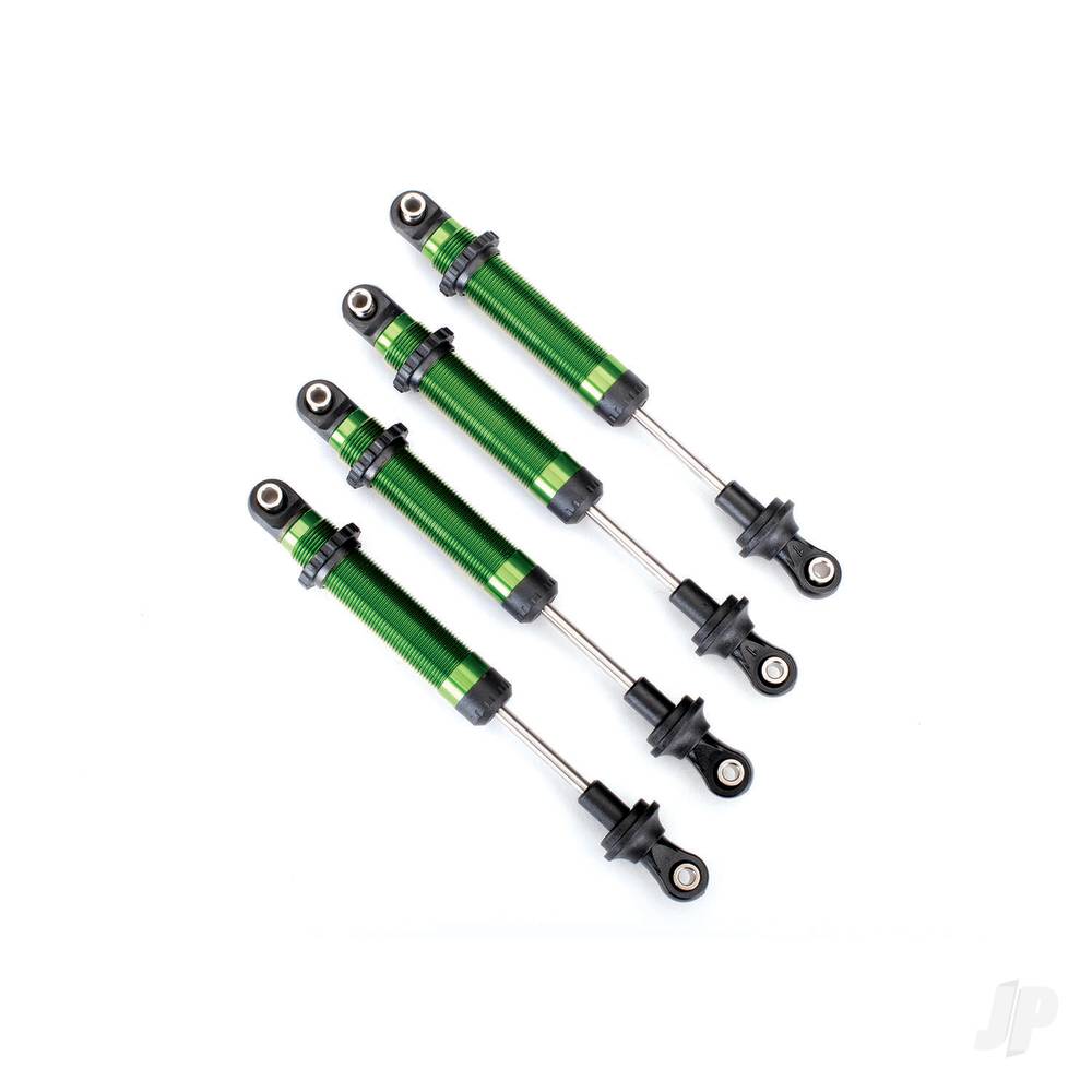 traxxas-shocks-gts-aluminium-green-anodised-assembled-without-springs-4-pcs-for-use-with-8140-trx-4-long-arm-lift-kit