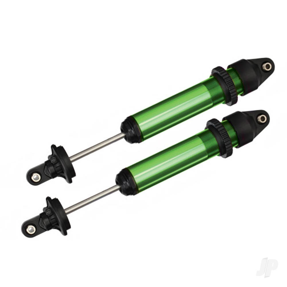 traxxas-shocks-gtx-aluminium-green-anodised-fully-assembled-without-springs-2-pcs