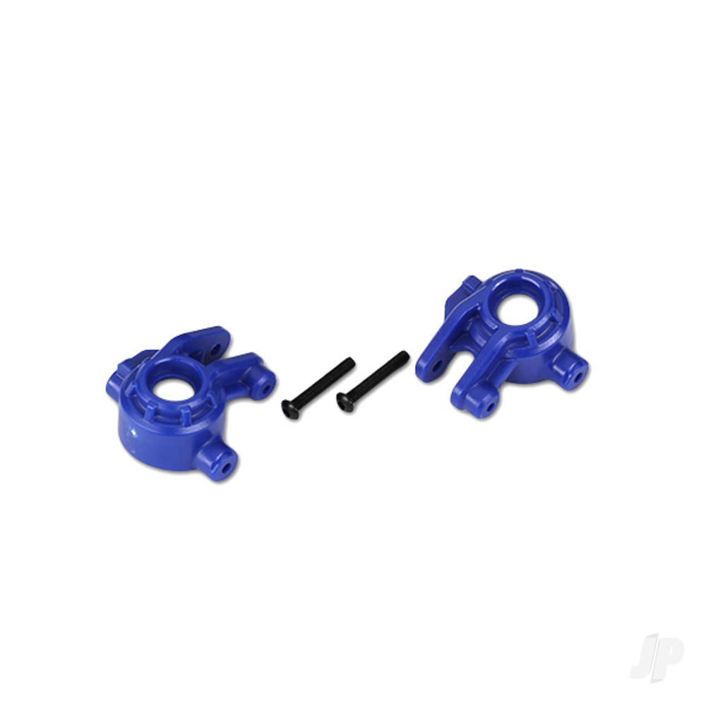 traxxas-steering-blocks-extreme-heavy-duty-blue-left-right-3x20mm-bcs-2-pcs-for-use-with-9080-upgrade-kit