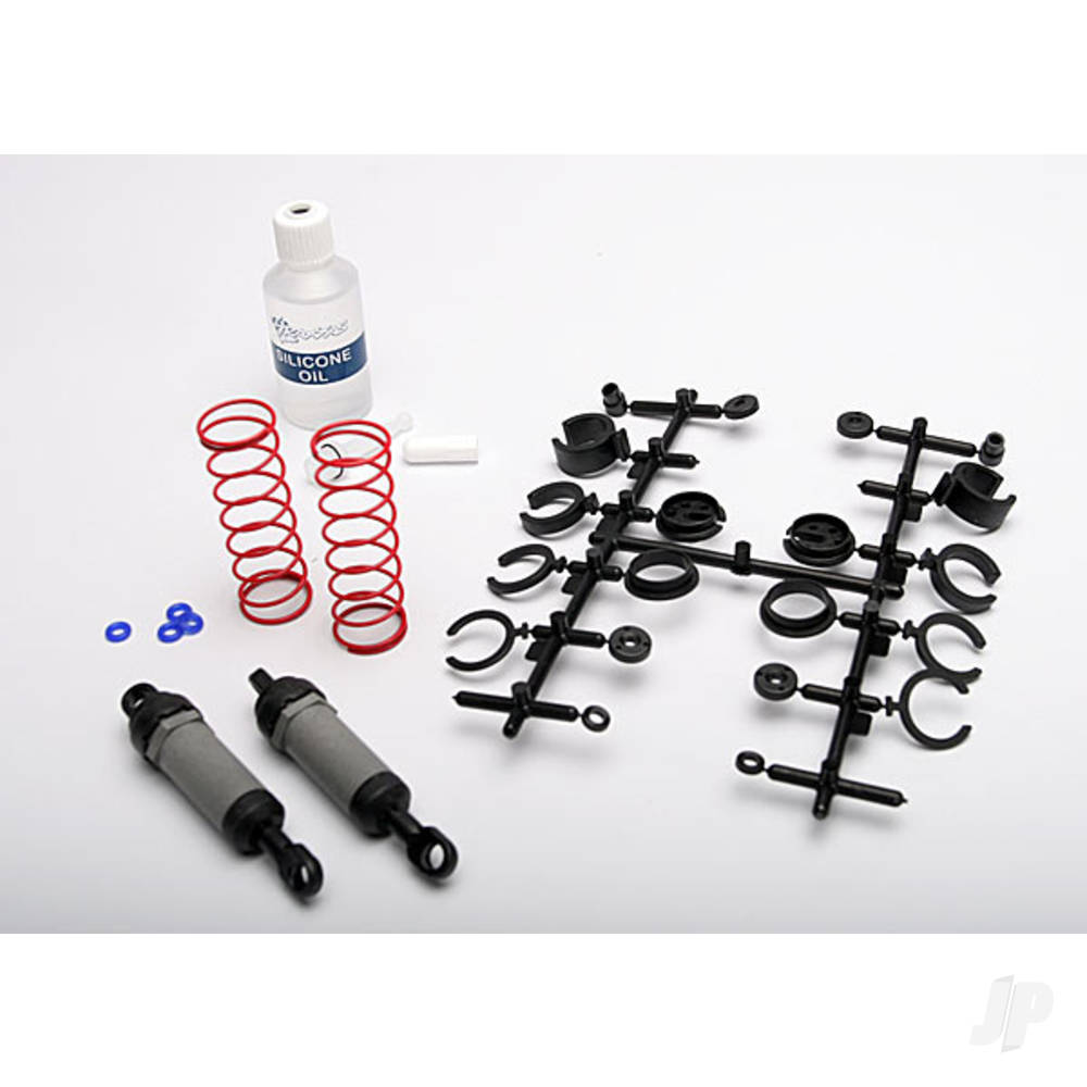 traxxas-ultra-shocks-grey-long-complete-with-spring-pre-load-spacers-springs-2-pcs