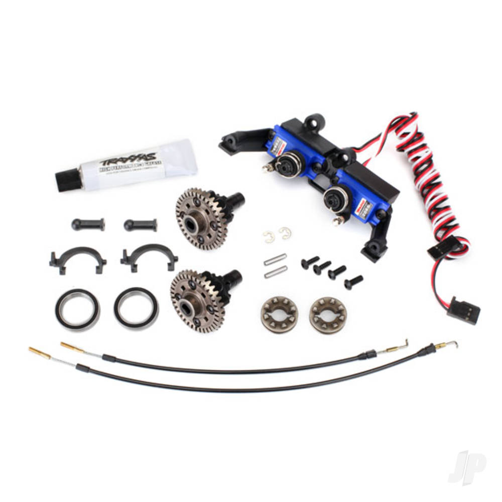 Traxxas Differential, locking, Front and Rear (assembled) (includes T-Lock cables and servo)