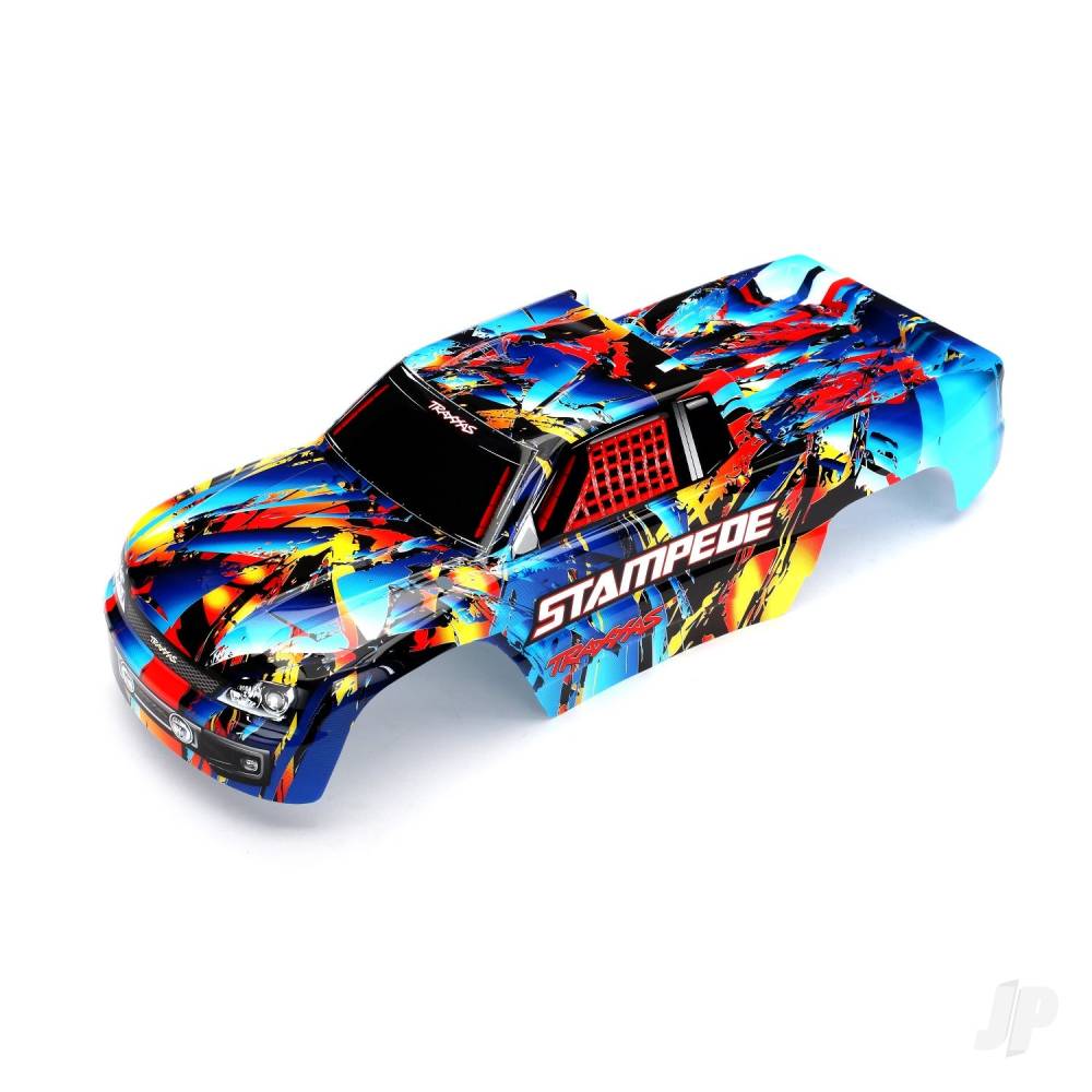 Traxxas Body, Stampede, Rock n' Roll (painted, decals applied)