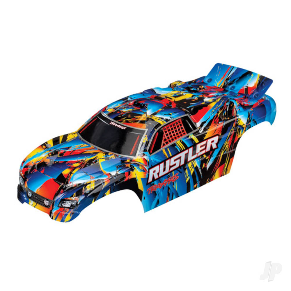 Traxxas Body, Rustler, Rock n' Roll (painted, decals applied)