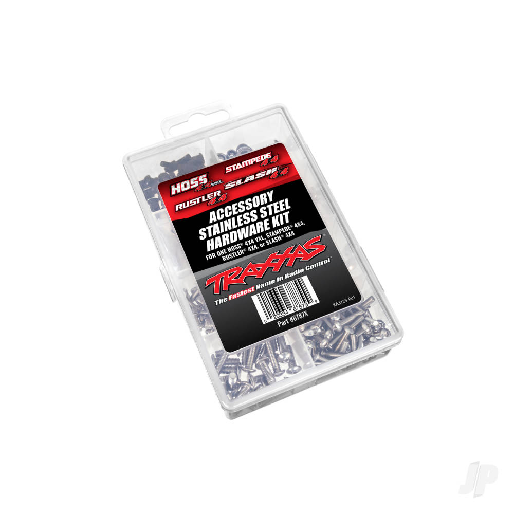 traxxas-hardware-kit-stainless-steel-hoss-4x4-vxlslash-4x4stampede-4x4rustler-4x4-contains-all-stainless-steel-hardware-used-on-hoss-4x4-vxl-slash-4x4-stampede-4x4-or-rustler-4x4
