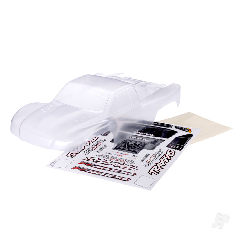 traxxas-body-slash-4x4-heavy-duty-also-fits-slash-vxl-slash-2wd-clear-requires-painting-window-masks-decal-sheet-requires-6967-latches-and-6966-latch-mounts-for-clipless-mounting