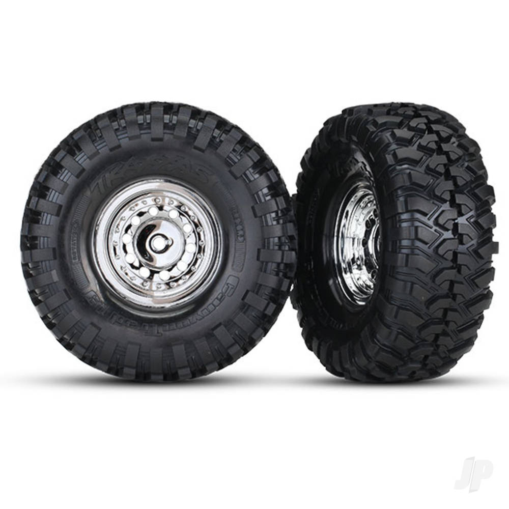 traxxas-tyres-wheels-assembled-glued-19in-chrome-wheels-2-pcs