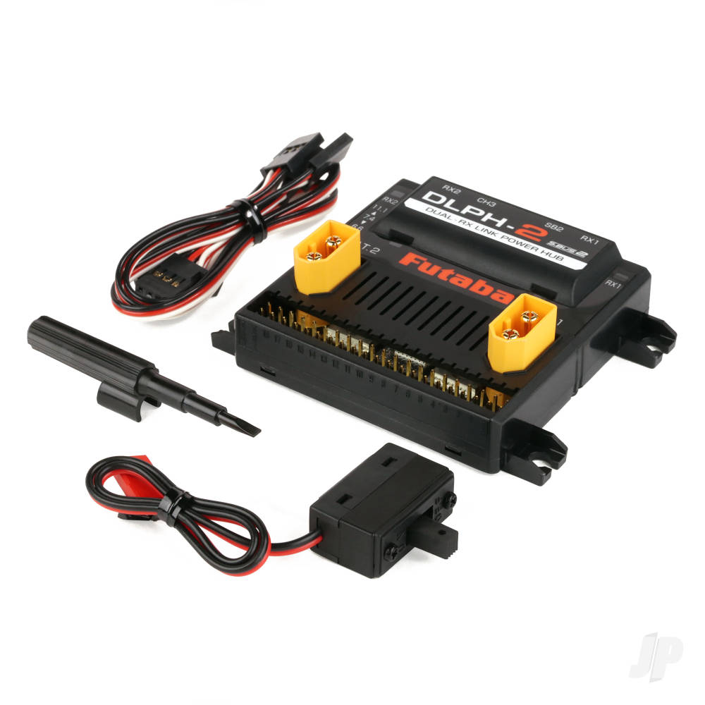 Futaba DLPH-2 Intelligent Power Hub (Dual Rx, Dual Battery, Gyro Capable)-2