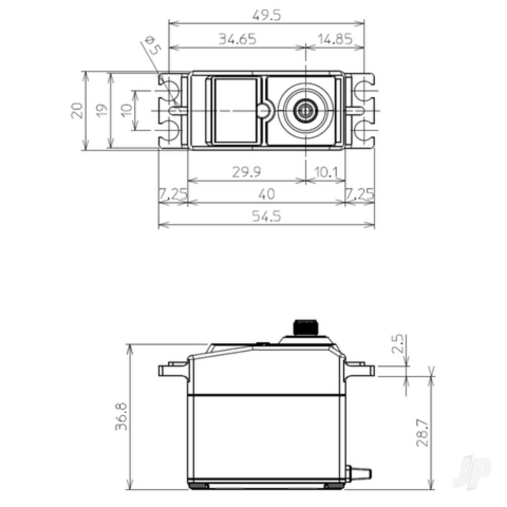 S-A501 Standard Brushless Servo PWM/S.Bus2 16.8kg 0.11s 4.8V - 7.4V-4