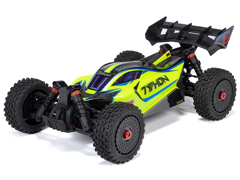 Arrma 1/8 TYPHON 223S BLX 4x4 Buggy RTR with DSC - Yellow