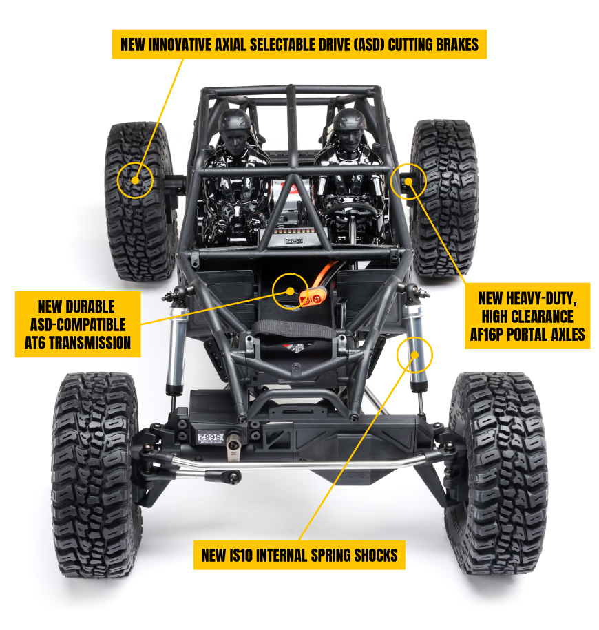 1/8 AXP8 Gilamon 2.2 4X4 RTR Trail Buggy - Green-17