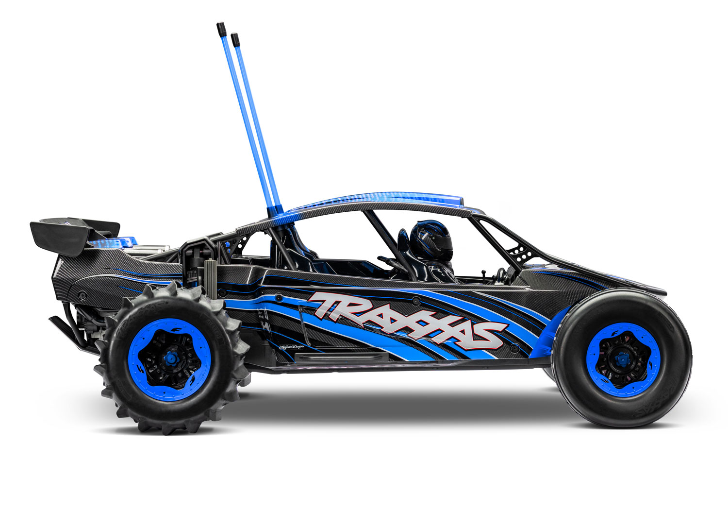 Traxxas Funco Motorsports Pro Scale 8S 2WD Electric Sand Car, Blue (+TQi 2-ch, VXL-8s, Velineon 1200XL, TSM , Replica Clipless Body)-4