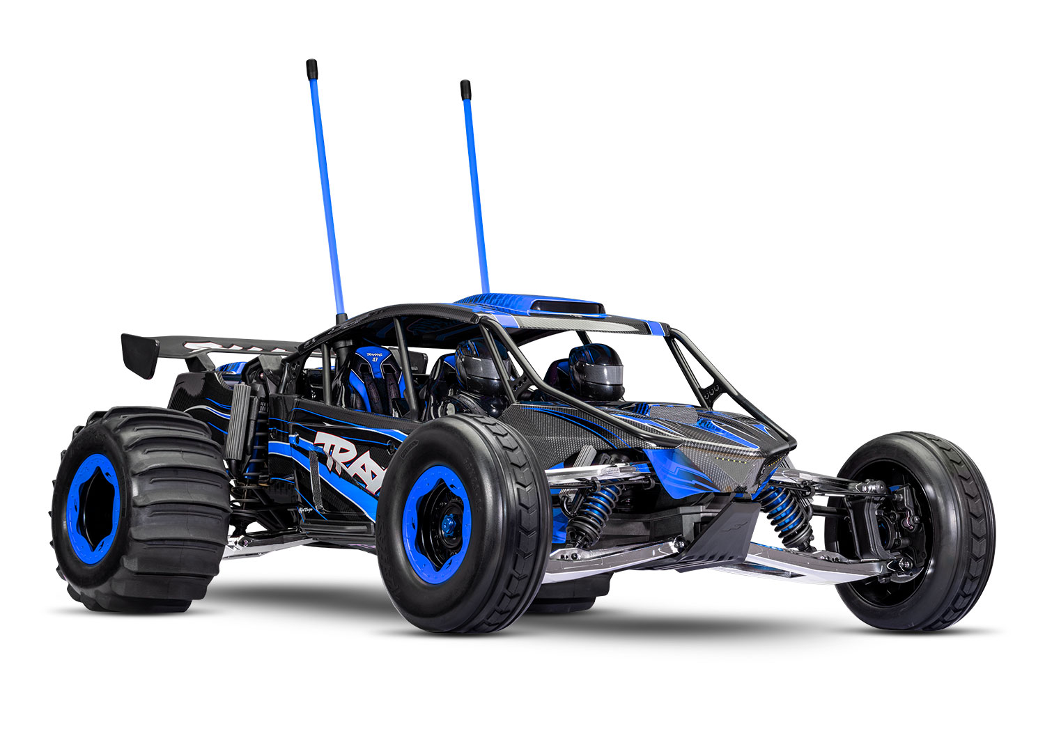 Traxxas Funco Motorsports Pro Scale 8S 2WD Electric Sand Car, Blue (+TQi 2-ch, VXL-8s, Velineon 1200XL, TSM , Replica Clipless Body)-3