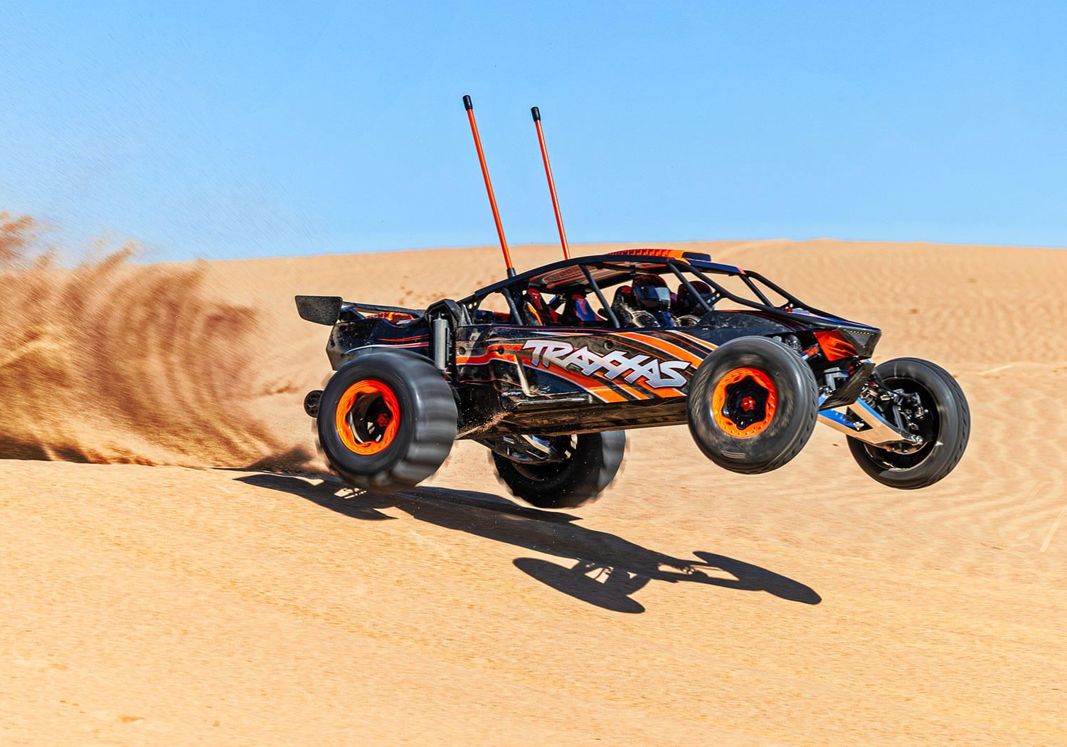 Traxxas Funco Motorsports Pro Scale 8S 2WD Electric Sand Car, Orange (+TQi 2-ch, VXL-8s, Velineon 1200XL, TSM , Replica Clipless Body)-9