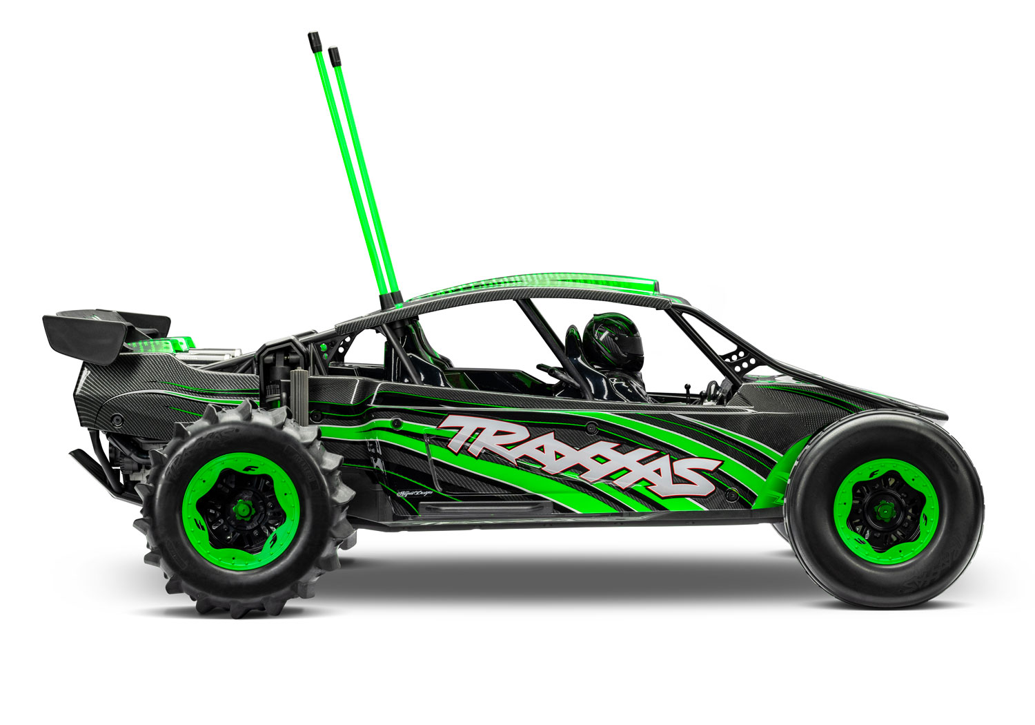 Traxxas Funco Motorsports Pro Scale 8S 2WD Electric Sand Car, Green (+TQi 2-ch, VXL-8s, Velineon 1200XL, TSM , Replica Clipless Body)-3