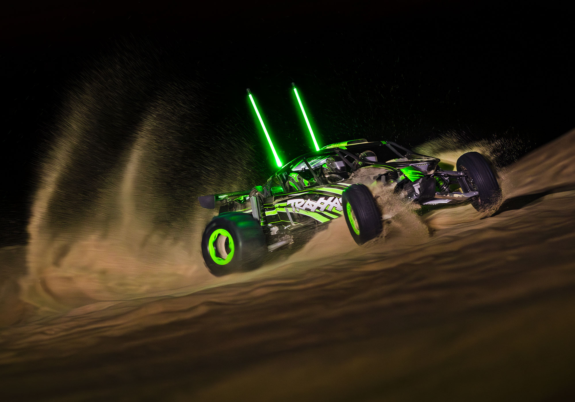 Traxxas Funco Motorsports Pro Scale 8S 2WD Electric Sand Car, Green (+TQi 2-ch, VXL-8s, Velineon 1200XL, TSM , Replica Clipless Body)-10